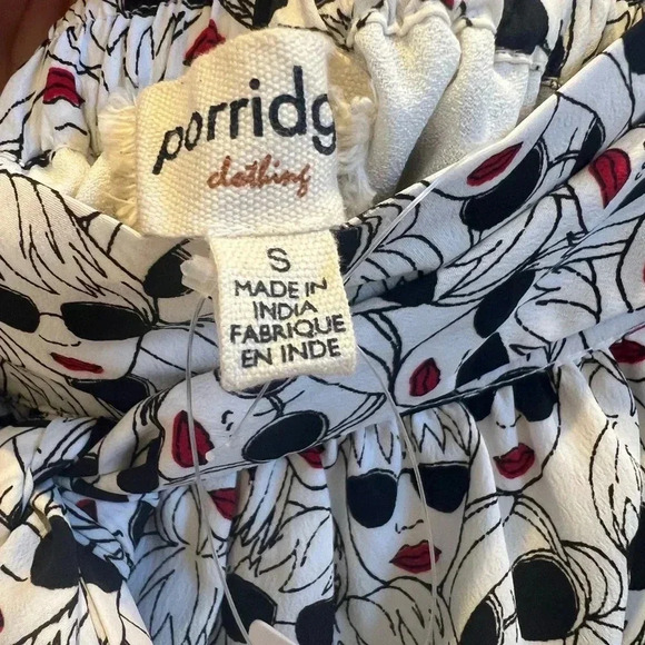 NWT new Anthropologie porridge getaway printed skirt women’s faces SMALL pockets - Picture 6 of 17